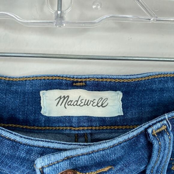 MADEWELL Curvy Roadtripper Skinny Jean Monroe Wash Button-Front Size 30P Petite - Picture 7 of 11